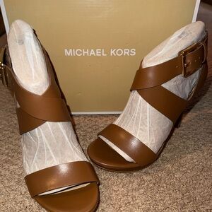 ~*NWT*~MK Tan Strappy Heels